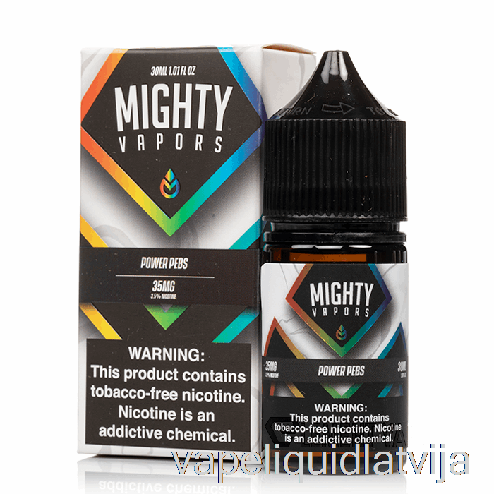 Power Pebs - Spēcīgi Tvaiki Sāļi - 30ml 35mg Vape šķidrums